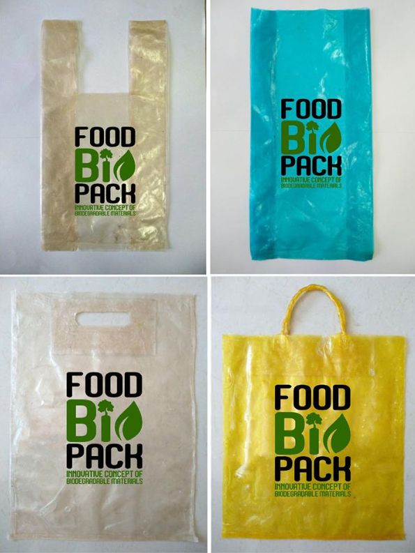 Продукт проєкту FoodBIOPack - біорозкладні пакети