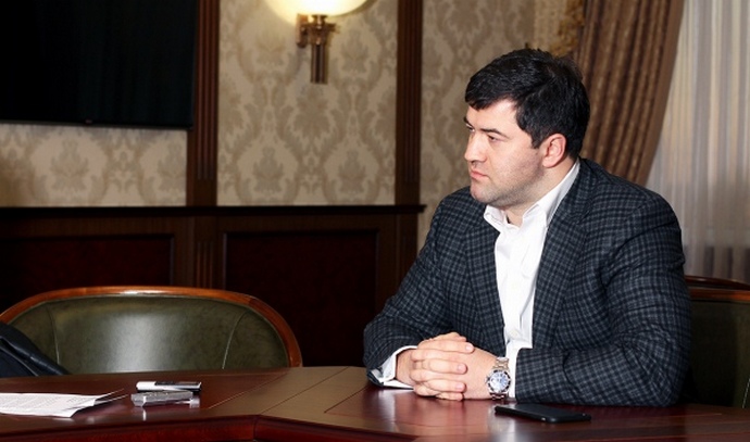 Роман Насіров під час інтерв'ю з ЕП. 2015 рік. 