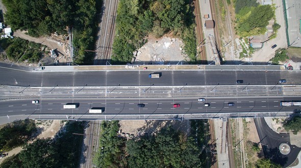 Проезд Борщаговским путепроводом полностью открыли — Кличко | Экономическая  правда